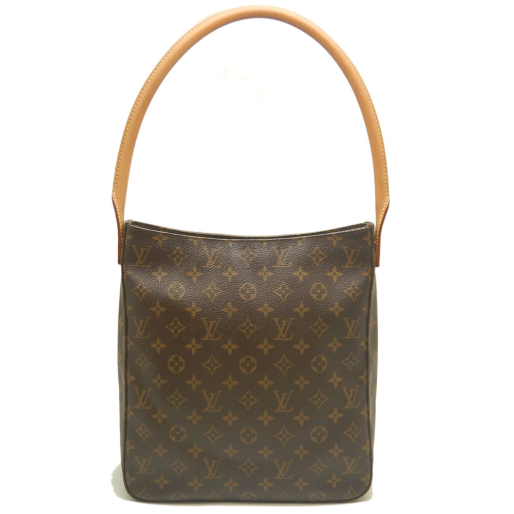 LOUIS VUITTON Authentic Brown Monogram Looping GM Shoulder Bag